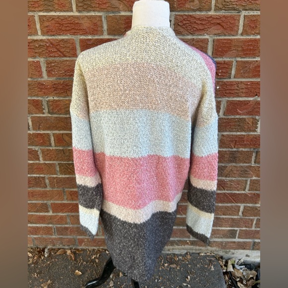 Hem & Thread Colorful Striped Cardigan NWT - Picture 5 of 5